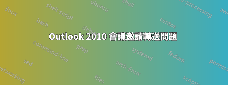 Outlook 2010 會議邀請轉送問題