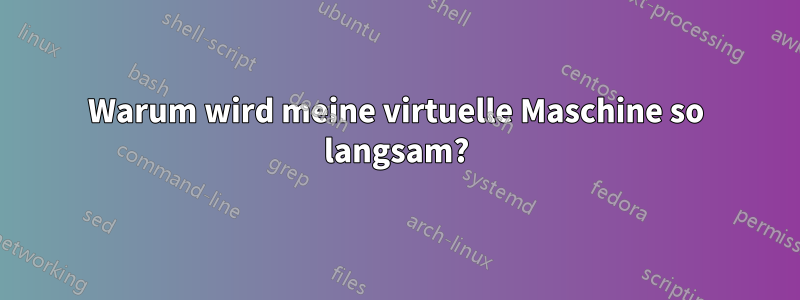 Warum wird meine virtuelle Maschine so langsam?