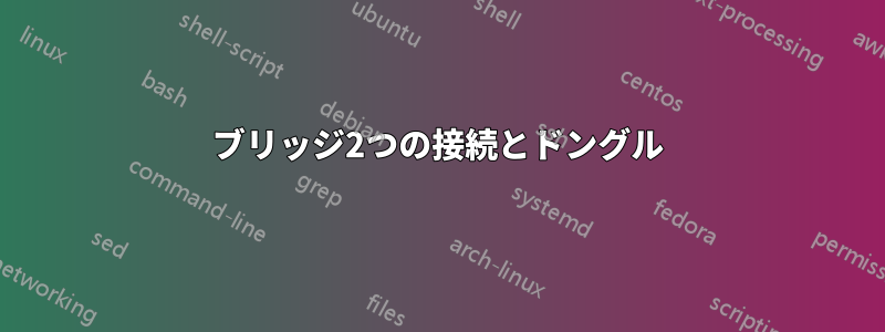 ブリッジ2つの接続とドングル