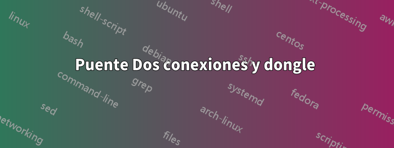 Puente Dos conexiones y dongle