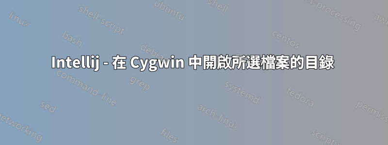 Intellij - 在 Cygwin 中開啟所選檔案的目錄