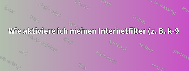 Wie aktiviere ich meinen Internetfilter (z. B. k-9), um Webseiten zu filtern, auf die über den Webbrowser Visual Studio 2012 zugegriffen wird?