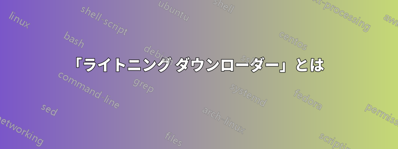 「ライトニング ダウンローダー」とは 