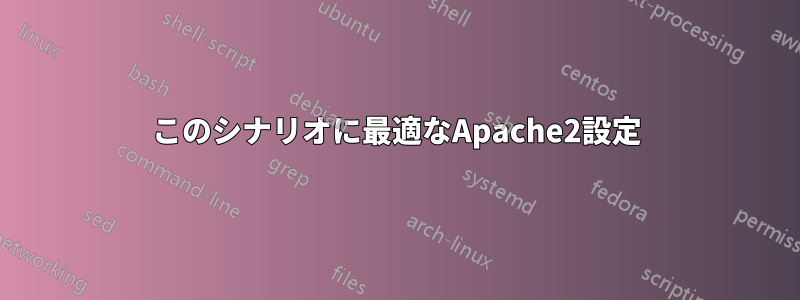 このシナリオに最適なApache2設定