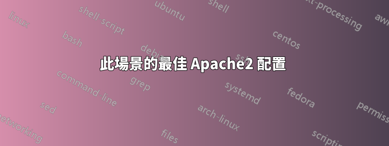 此場景的最佳 Apache2 配置