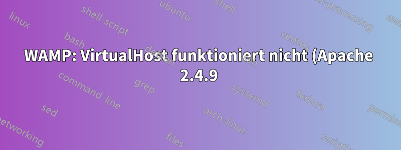 WAMP: VirtualHost funktioniert nicht (Apache 2.4.9)