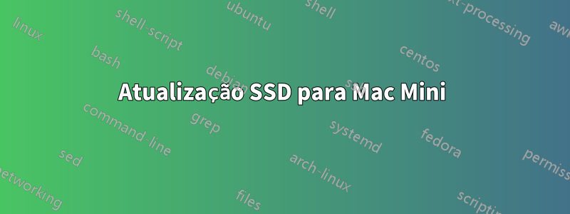 Atualização SSD para Mac Mini