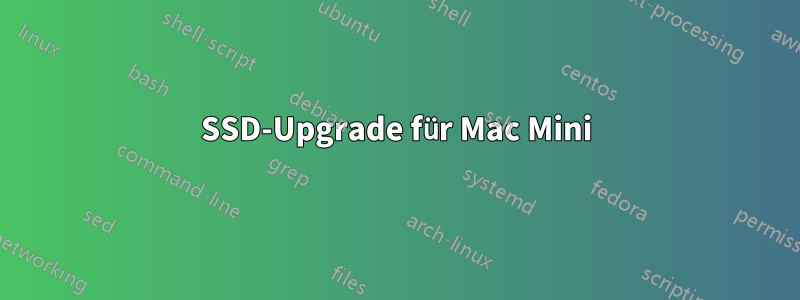 SSD-Upgrade für Mac Mini