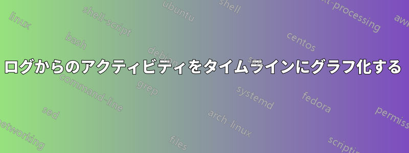 ログからのアクティビティをタイムラインにグラフ化する