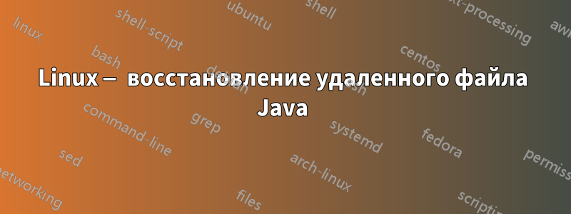 Linux — восстановление удаленного файла Java