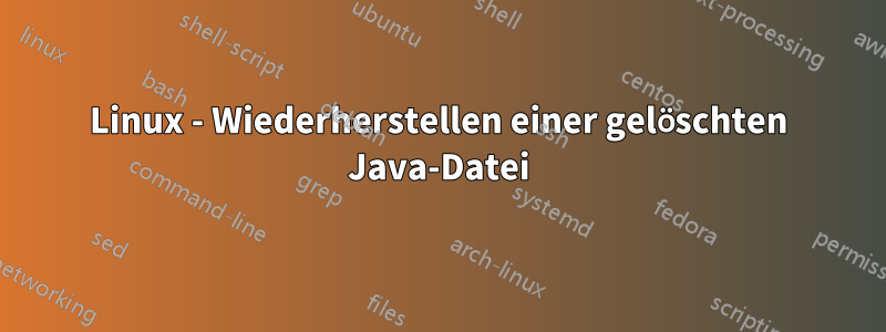 Linux - Wiederherstellen einer gelöschten Java-Datei