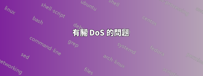 有關 DoS 的問題