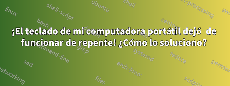 ¡El teclado de mi computadora portátil dejó de funcionar de repente! ¿Cómo lo soluciono?