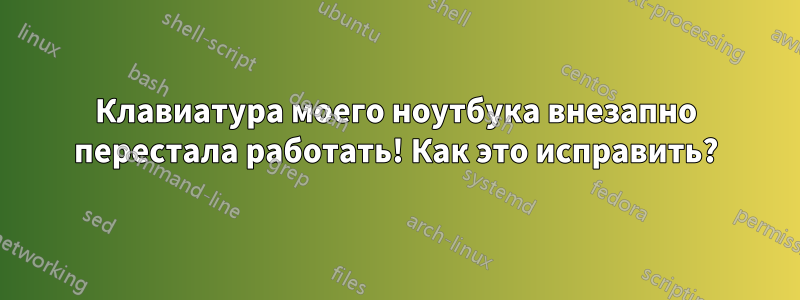 Клавиатура моего ноутбука внезапно перестала работать! Как это исправить?