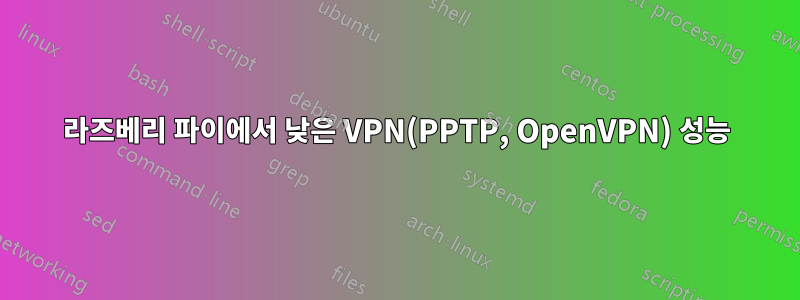 라즈베리 파이에서 낮은 VPN(PPTP, OpenVPN) 성능