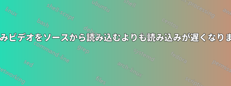 埋め込みビデオをソースから読み込むよりも読み込みが遅くなりますか?