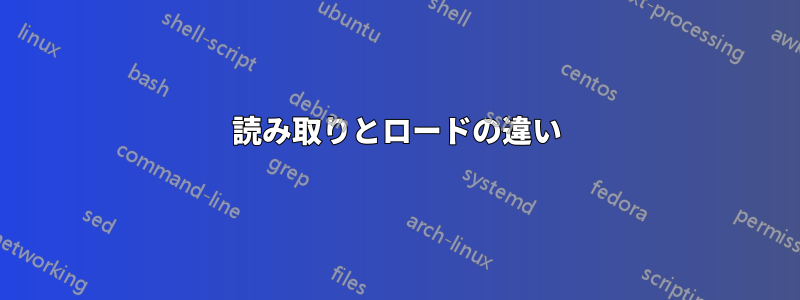 読み取りとロードの違い