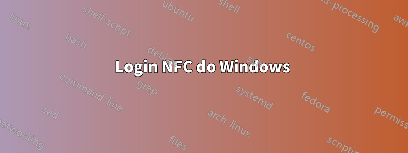 Login NFC do Windows