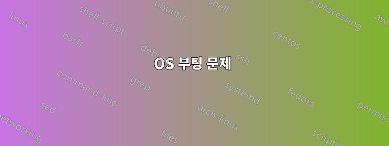 OS 부팅 문제