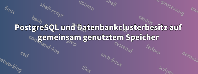 PostgreSQL und Datenbankclusterbesitz auf gemeinsam genutztem Speicher