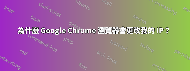 為什麼 Google Chrome 瀏覽器會更改我的 IP？