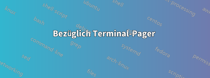 Bezüglich Terminal-Pager