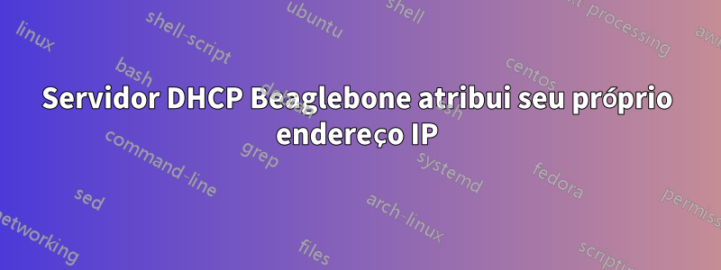 Servidor DHCP Beaglebone atribui seu próprio endereço IP
