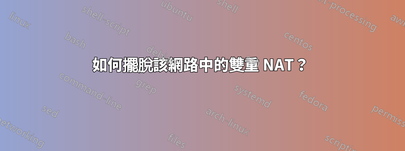 如何擺脫該網路中的雙重 NAT？