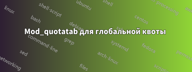 Mod_quotatab для глобальной квоты