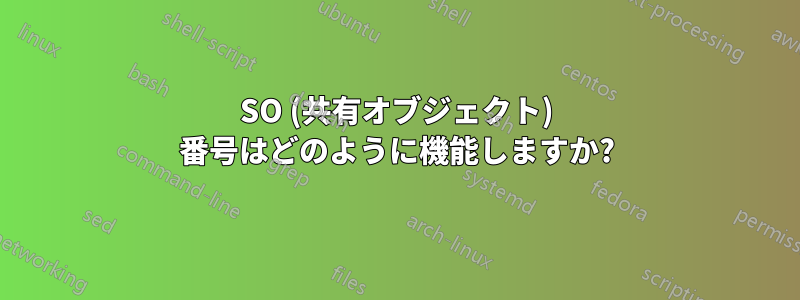 SO (共有オブジェクト) 番号はどのように機能しますか?