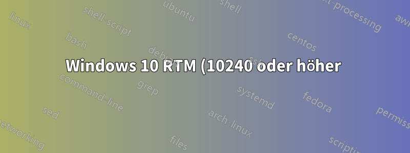 Windows 10 RTM (10240 oder höher) hohe CPU-Auslastung im Leerlauf bei 20 % – 22 % mit Bootcamp MBP