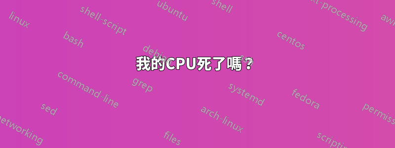 我的CPU死了嗎？