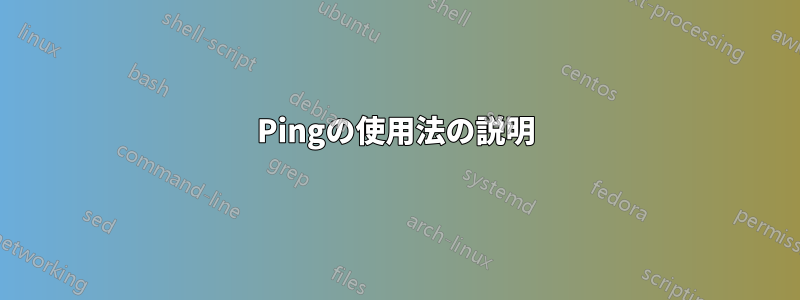 Pingの使用法の説明