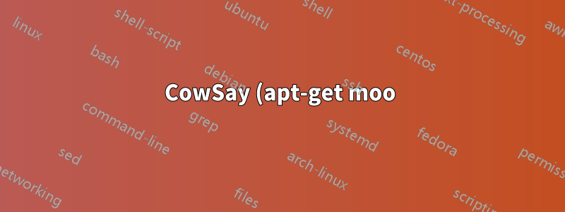 CowSay (apt-get moo) para OS X?
