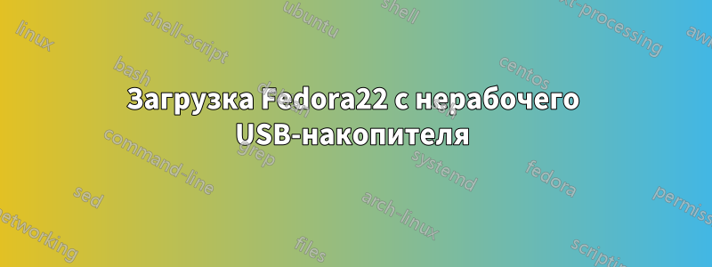 Загрузка Fedora22 с нерабочего USB-накопителя