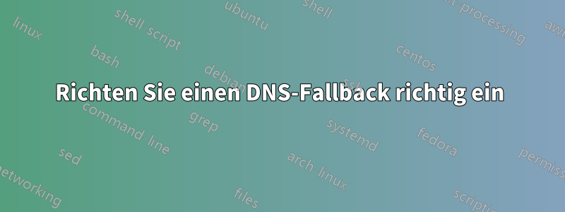 Richten Sie einen DNS-Fallback richtig ein