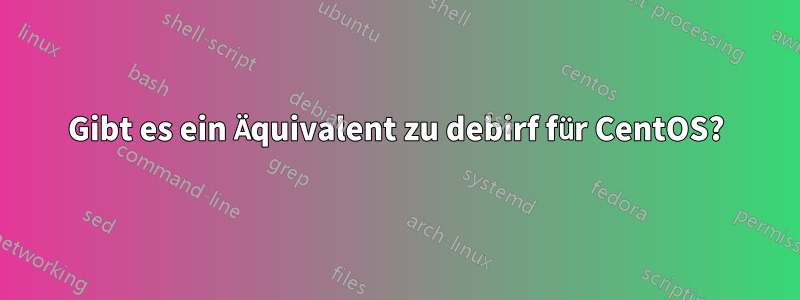 Gibt es ein Äquivalent zu debirf für CentOS?