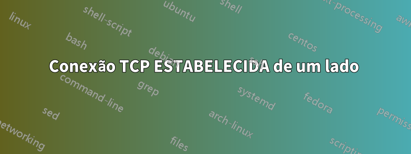 Conexão TCP ESTABELECIDA de um lado