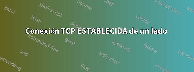 Conexión TCP ESTABLECIDA de un lado