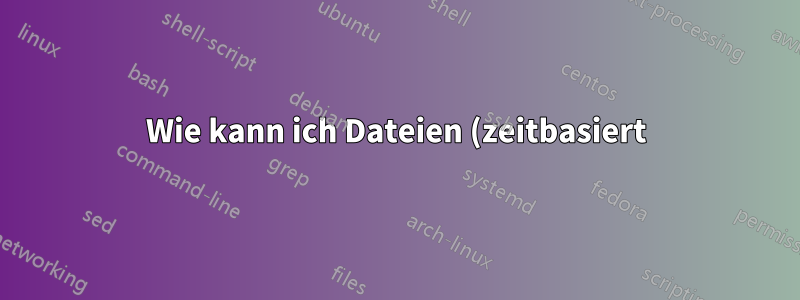 Wie kann ich Dateien (zeitbasiert) an einen anderen Speicherort in Windows Server 2008 R2 verschieben?