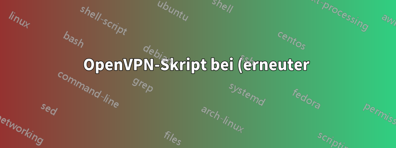 OpenVPN-Skript bei (erneuter) Verbindung?