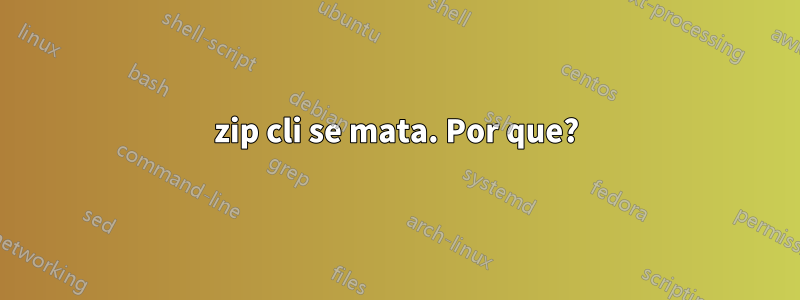 7zip cli se mata. Por que?
