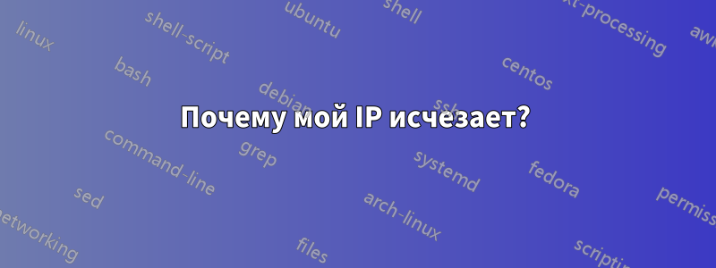 Почему мой IP исчезает?