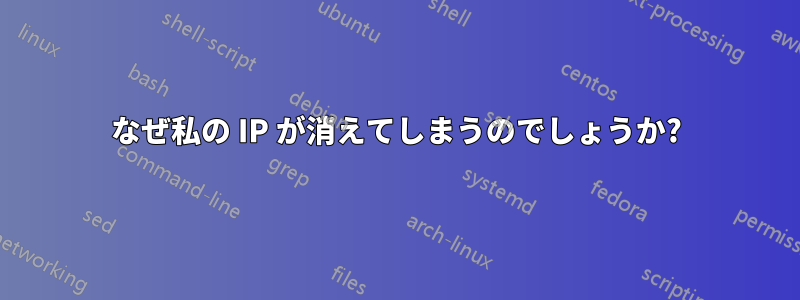 なぜ私の IP が消えてしまうのでしょうか?