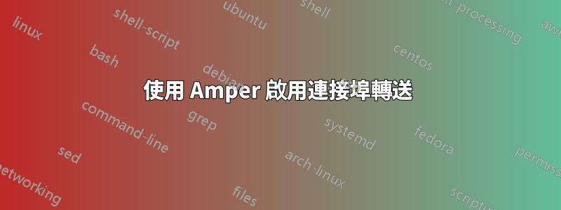 使用 Amper 啟用連接埠轉送