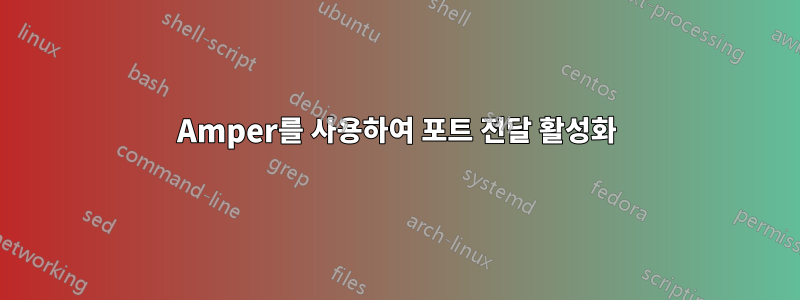 Amper를 사용하여 포트 전달 활성화