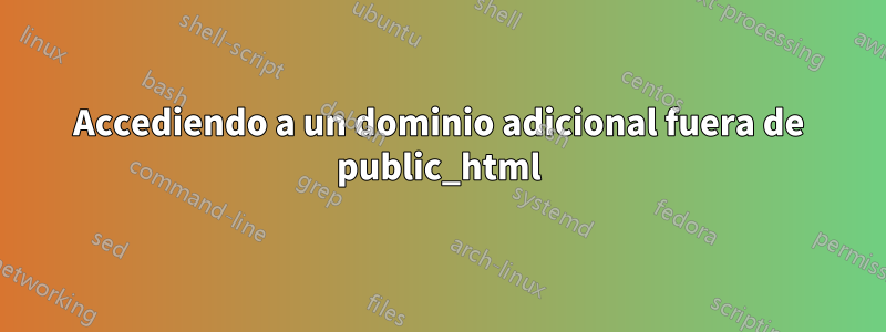 Accediendo a un dominio adicional fuera de public_html