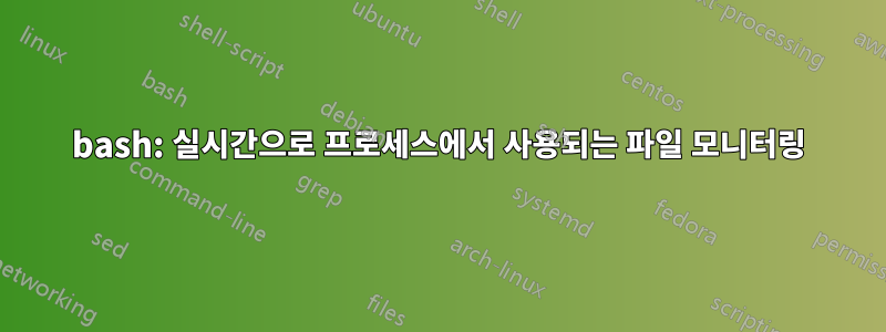 bash: 실시간으로 프로세스에서 사용되는 파일 모니터링