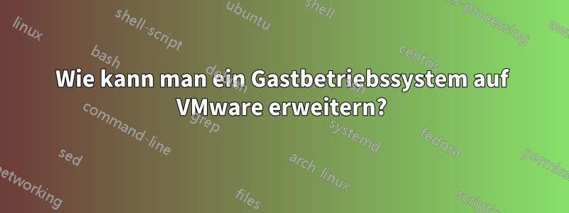 Wie kann man ein Gastbetriebssystem auf VMware erweitern?