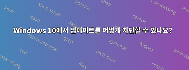 Windows 10에서 업데이트를 어떻게 차단할 수 있나요? 